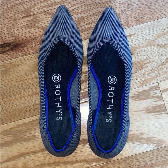 rothys cloud grey birdseye